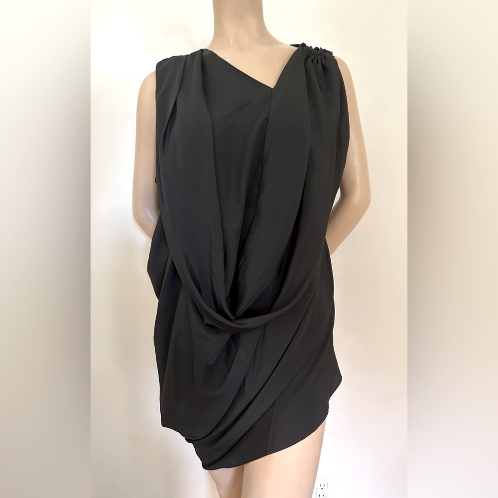 Asymmetrical sleeveless dress